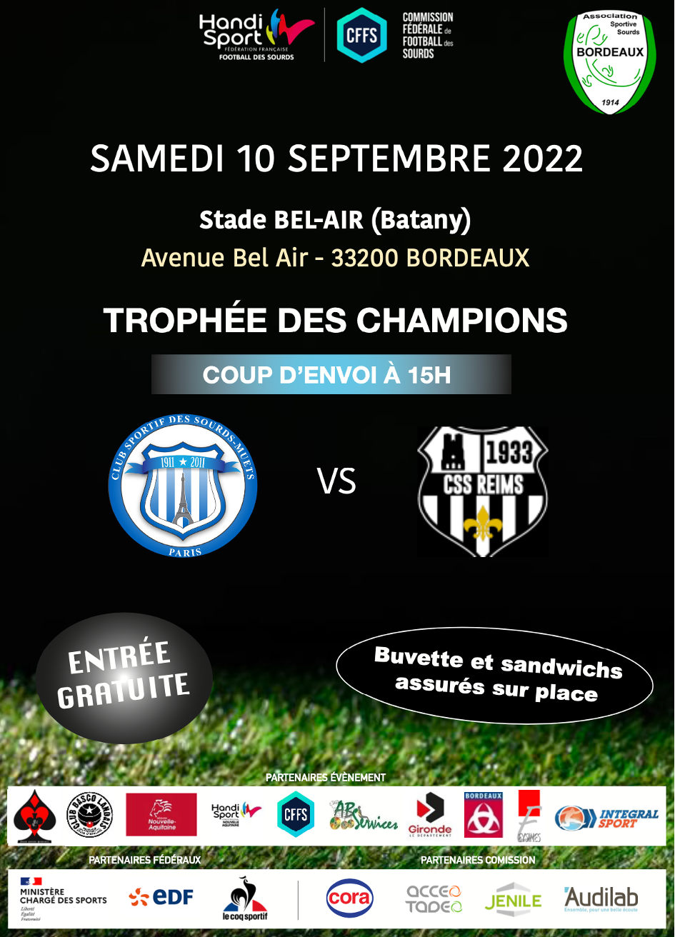 Affiche trophe e des champions